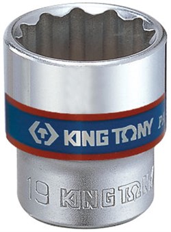 Головка торцевая стандартная двенадцатигранная 3/8", 10 мм KING TONY 333010M - фото 11639