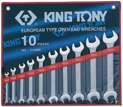 Набор рожковых ключей, 6-28 мм, 10 предметов KING TONY 1110MR - фото 11767