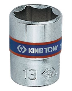 Головка торцевая стандартная шестигранная 1/4", 6 мм KING TONY 233506M - фото 11940