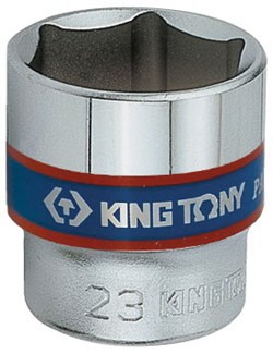 Головка торцевая стандартная шестигранная 3/8", 21 мм KING TONY 333521M - фото 12249