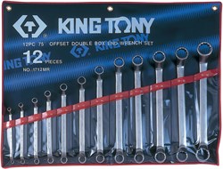 Набор накидных ключей, 6-32 мм, 12 предметов KING TONY 1712MR - фото 12379