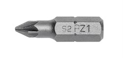HOEGERT Биты PZ1 25 мм, сталь S2, PROFI, 5 шт. - фото 27133
