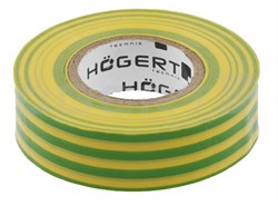HOEGERT Изоляционная лента желто-зеленая PVC - фото 27627