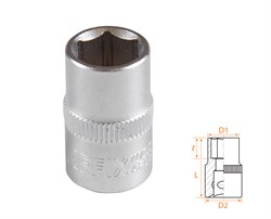 Головка торцевая стандартная шестигранная 3/8", 11 мм AF00030011 - фото 34207