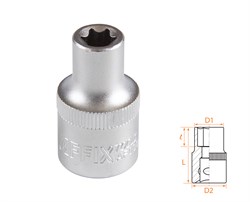 Головка торцевая TORX Е-стандарт 1/2", E10 AF00043010 - фото 34238