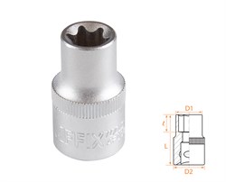 Головка торцевая TORX Е-стандарт 1/2", E14 AF00043014 - фото 34241