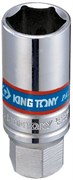 Головка свечная шестигранная 3/8", 18 мм, пружинный фиксатор KING TONY 36A518