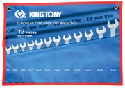 Набор рожковых ключей, 6-32 мм , чехол из теторона, 12 предметов KING TONY 1112MRN
