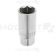 HOEGERT Головка свечная шестигранная 1/2", 16 мм, CrV50BV31