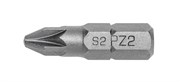 HOEGERT Биты PZ2 25 мм, 25 мм, сталь S2, PROFI, 5 шт.