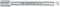 Удлинитель 1/4", 150 мм, 15 градусов, с шаровым окончанием KING TONY 2293-06 - фото 11870