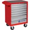 Тележка инструментальная, 7 выдвижных ящиков, "ПРИМА", красная 521-07581R - фото 35547
