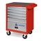 Тележка инструментальная, 5 выдвижных ящиков и отсек, "ОПТИМА", красная 522-05581MR - фото 35558