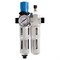 Фильтр влагоотделитель с редуктором и лубрикатор 1/4", с манометром 690-21